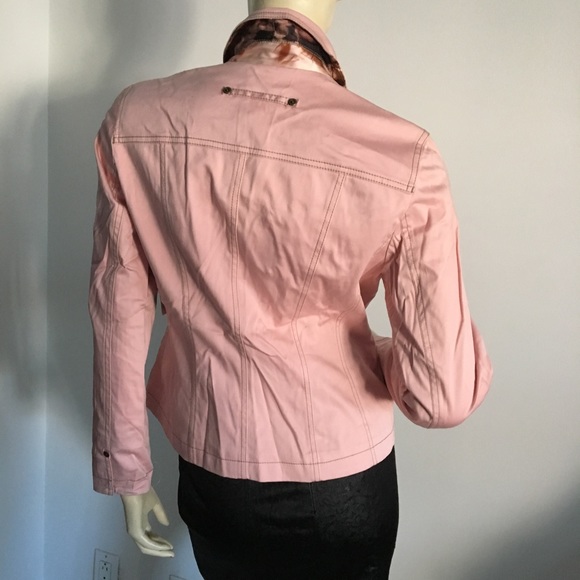 Due Per Due pink utility jacket with pockets Petite size - Picture 5 of 8